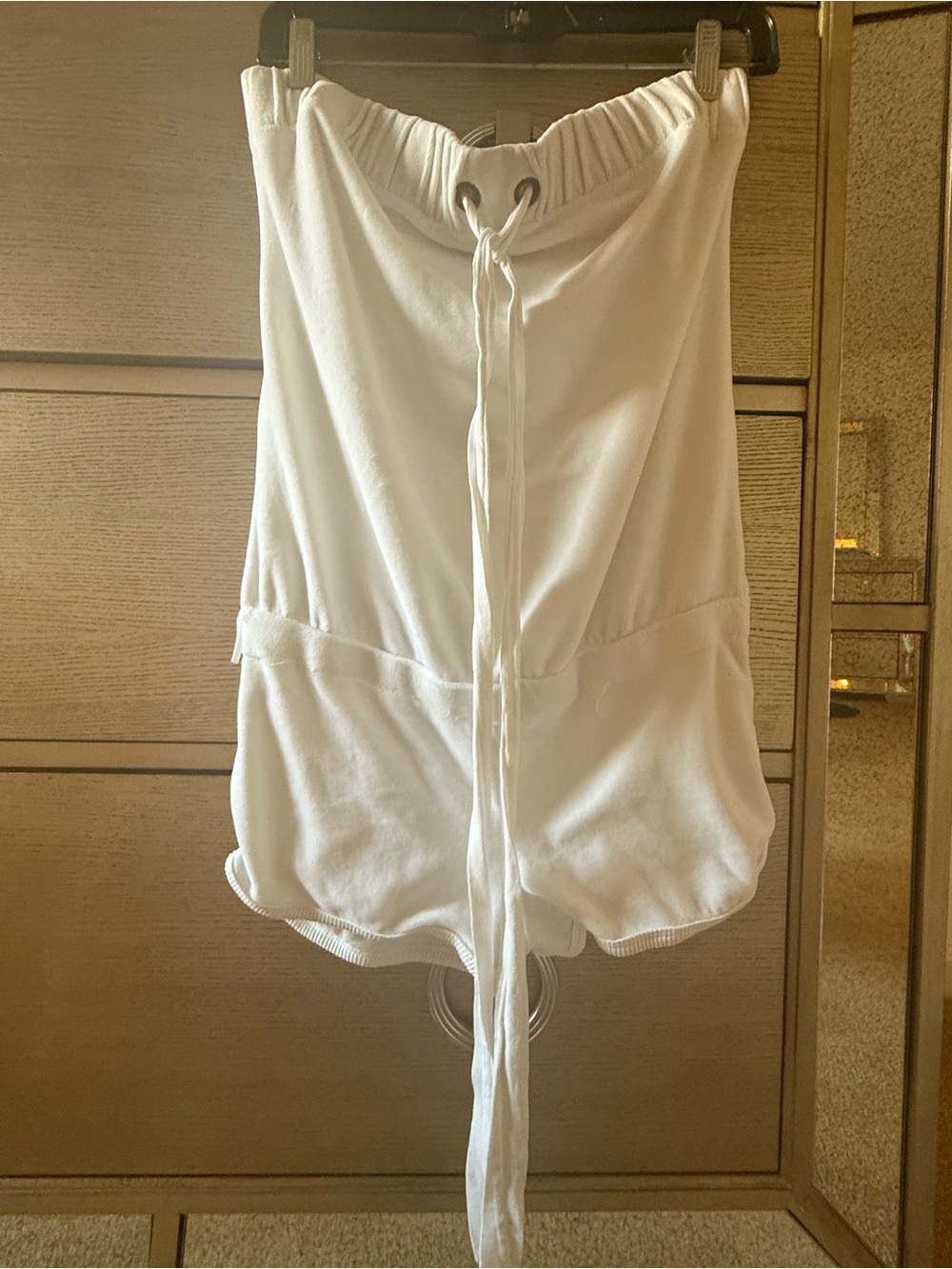 Juicy Couture White Strapless Romper